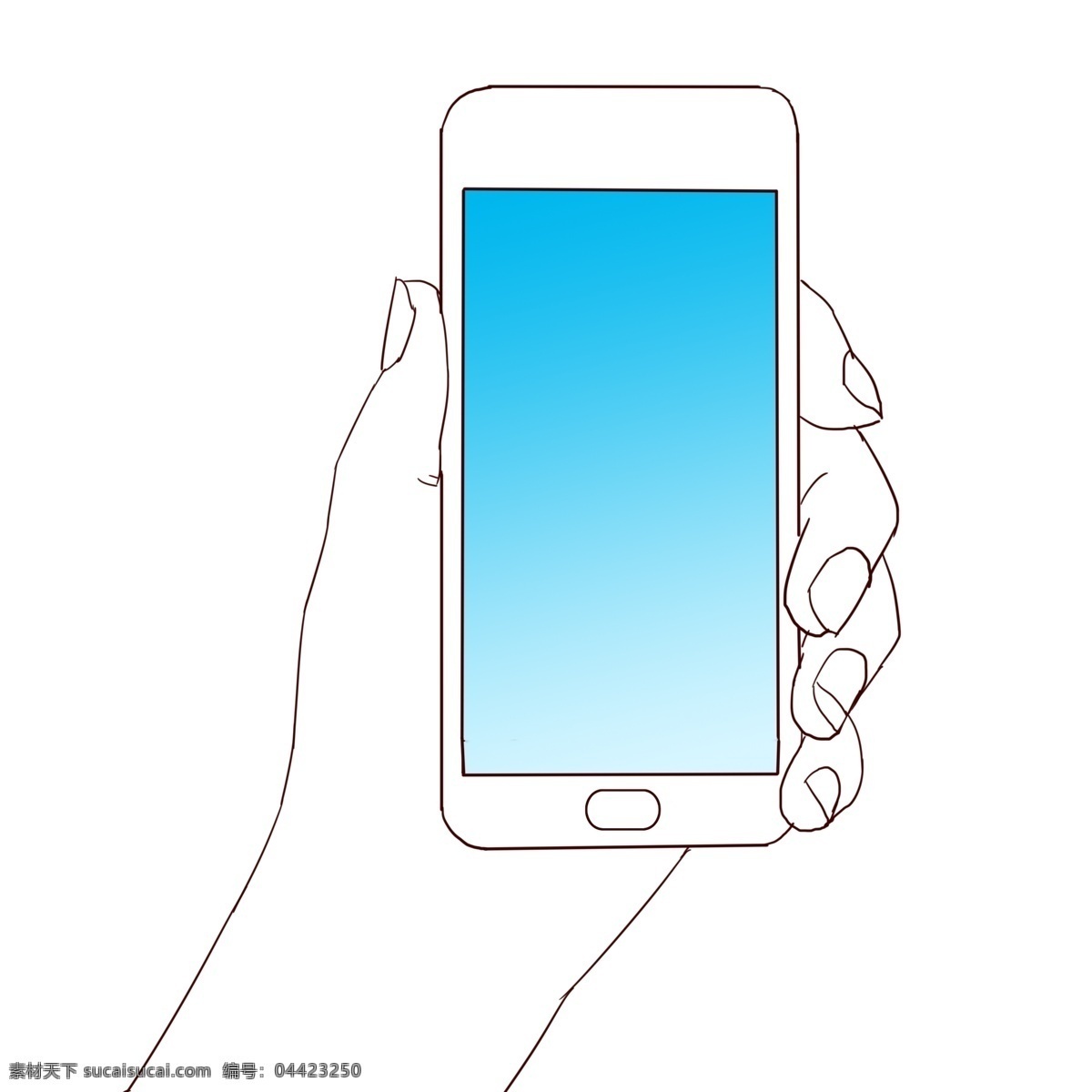 手指 手 手机 抽象 图案 卡通 装饰 手指动作 手拿手机 白描写意 漂亮 线条 平面装饰 极简线条