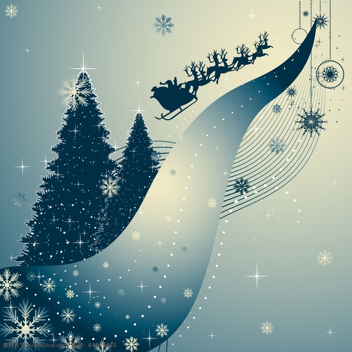 墨 蓝色 圣诞节 场景 墨蓝色 圣诞节场景 雪花圣诞树 新年 背景素材 背景墙纸 壁纸 矢量素材 自然景观 自然风光 白色