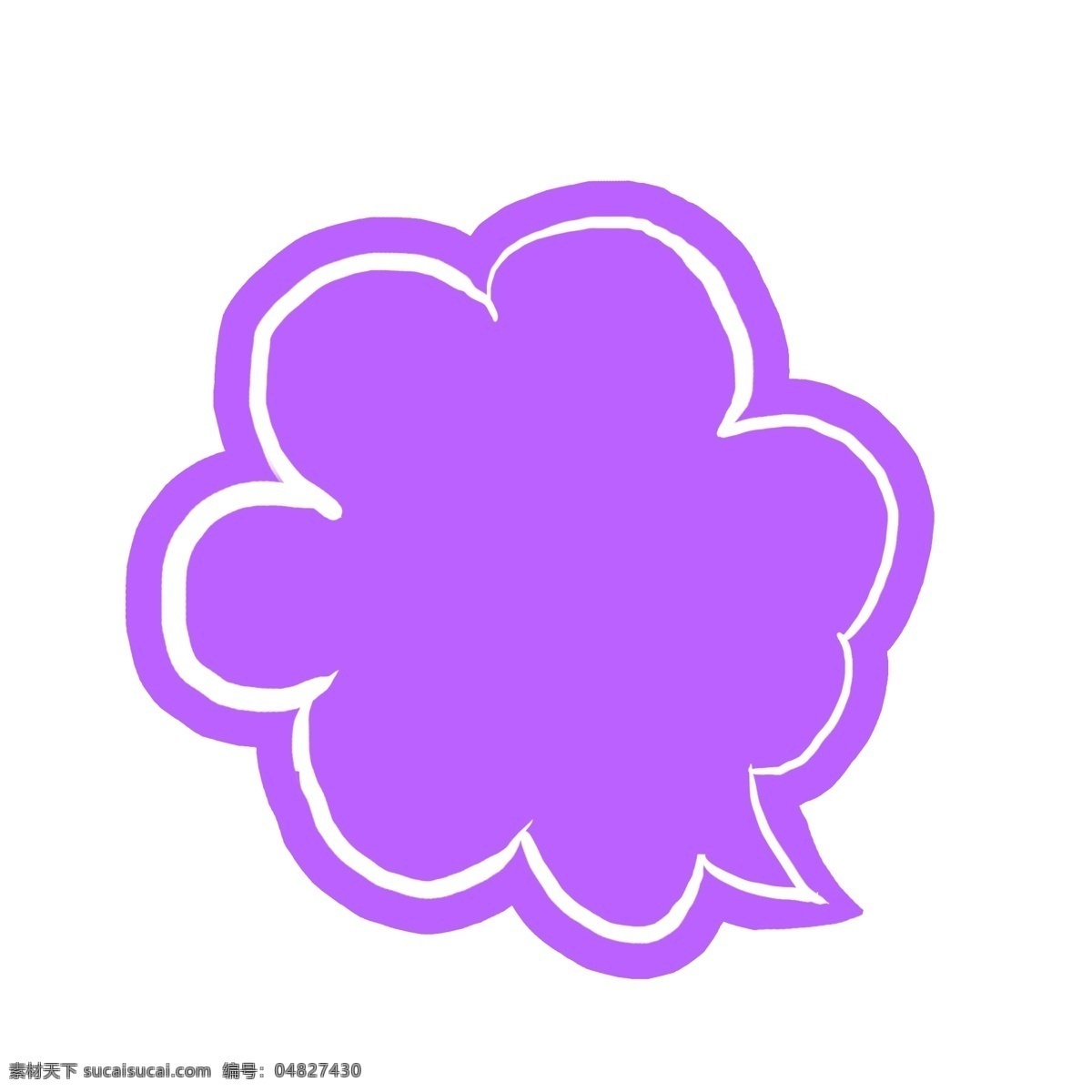 紫色 卡通 气泡 对话框 文本标题 边框设计 文本框 强调 标题 海报 手绘 banner 手账