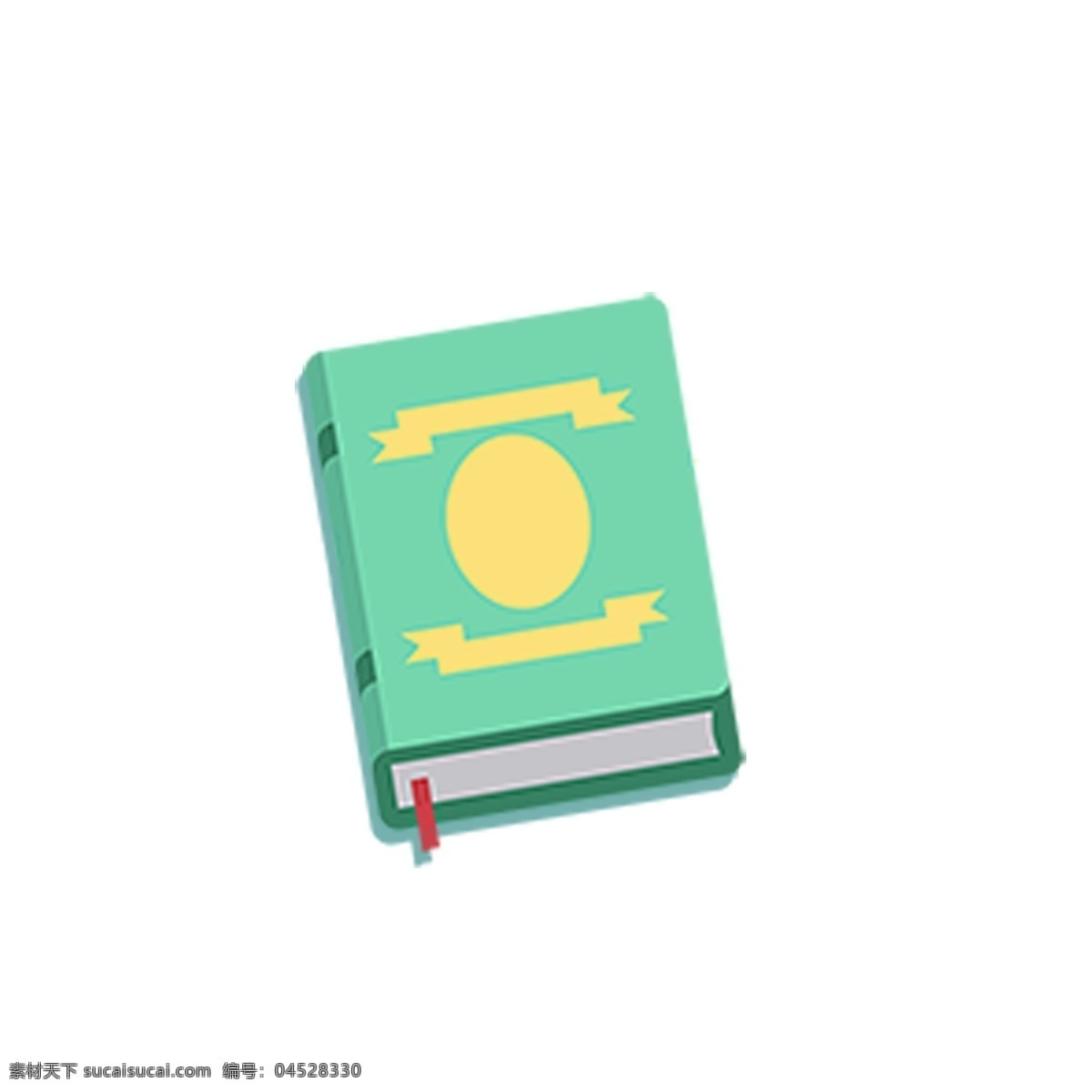 卡通 一本 绿色 硬壳 书本 免 扣 图 卡通字典 精装 绿色的硬壳书 免扣图