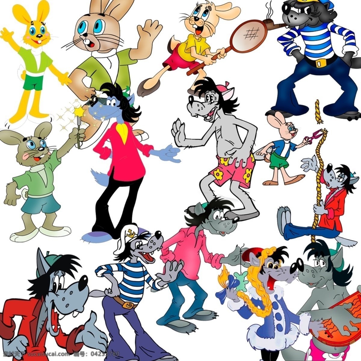 款 卡通 人物 动画片人物 狗 卡通动物 卡通人物 卡通兔子 动画片中的狗 psd源文件