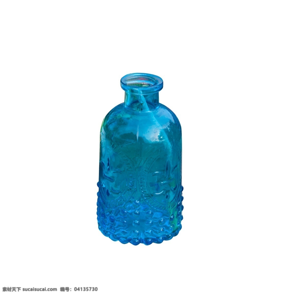 蓝色 圆角 光泽 瓶子 元素 反光 圆润 真实 质感 磨砂 透明 圆点 时尚 圆弧