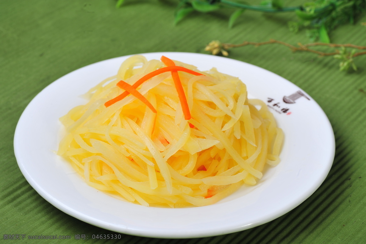 凉拌土豆丝 凉菜 精美凉菜 小凉菜 凉拌菜 清口小菜 菜 餐饮美食 传统美食 美食小吃素材