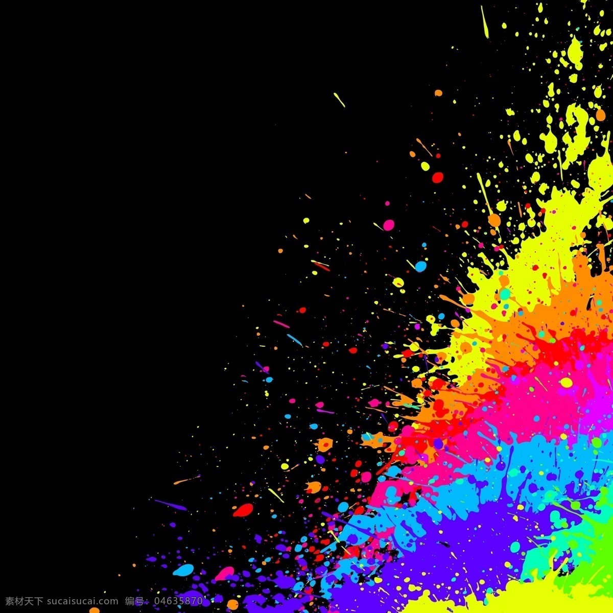 油漆 飞溅 影响 矢量 滴水 特殊效果 颜色 矢量图 其他矢量图