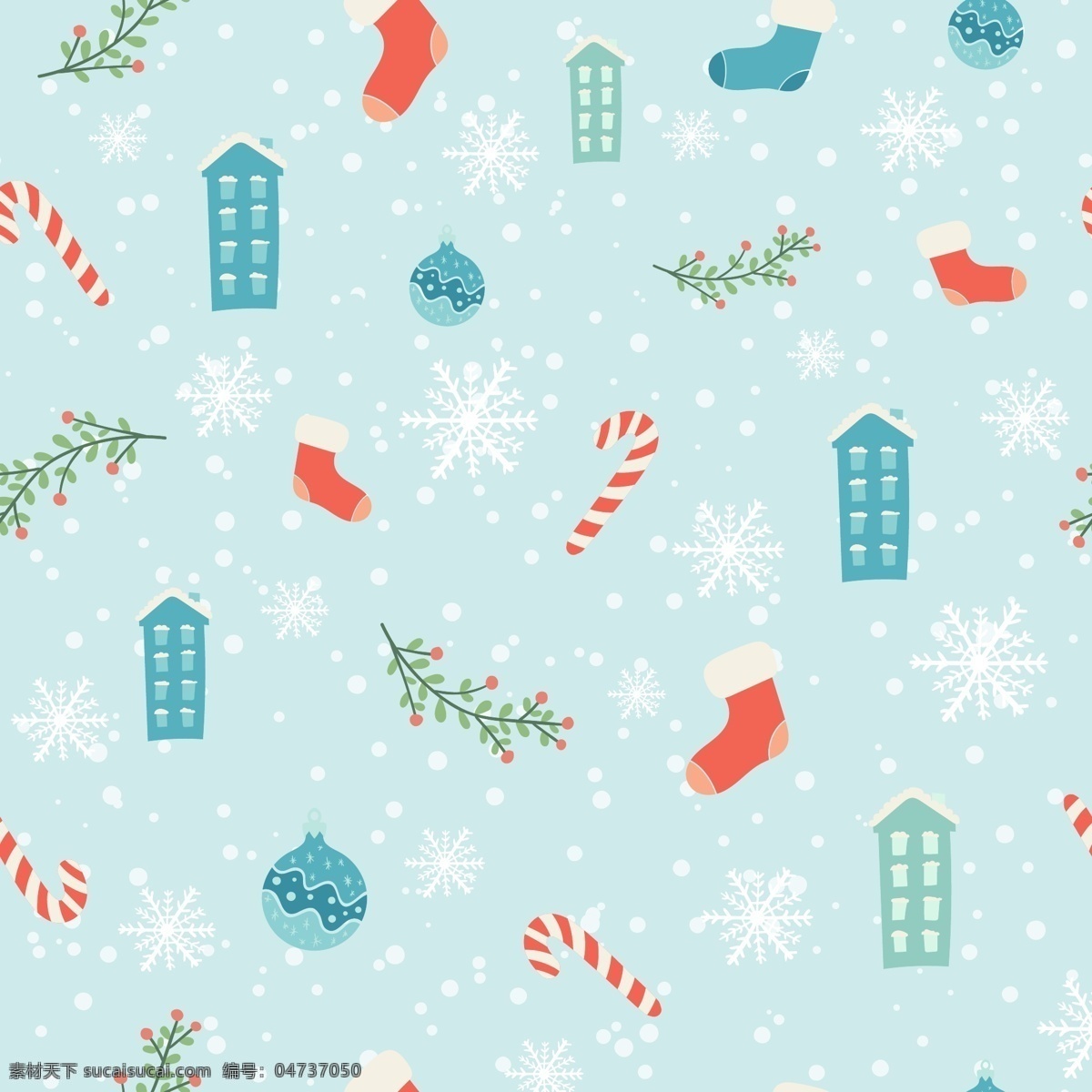 蓝色 圣诞 卡通 矢量 合集 环保 可爱 矢量素材 糖果杖 排列 简约 平面素材