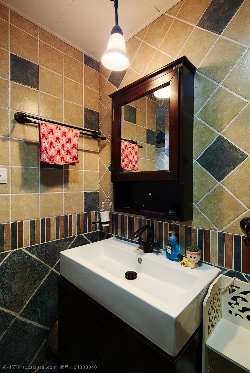 美式 创意 卫生间 设计图 家居 家居生活 室内设计 装修 室内 家具 装修设计 环境设计 瓷砖 洗手台