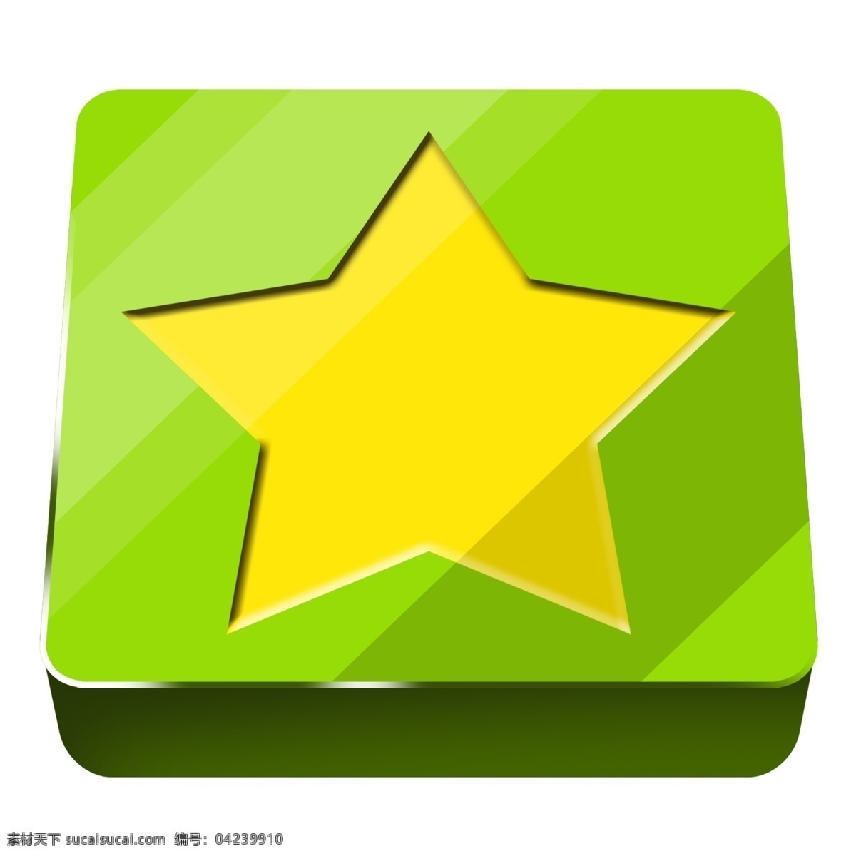 创意 星星 按钮 插画 创意绿色按钮 黄色 五角星 手绘星星按钮 手绘按钮插画 卡通 装饰 五角星插画