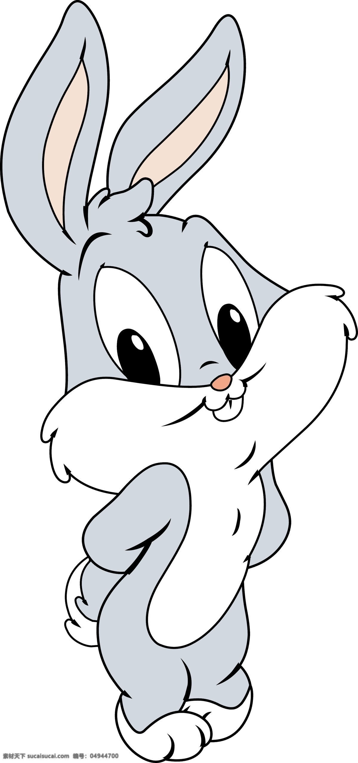 兔八哥 白兔 可爱 兔子 调皮 动漫动画 动漫人物