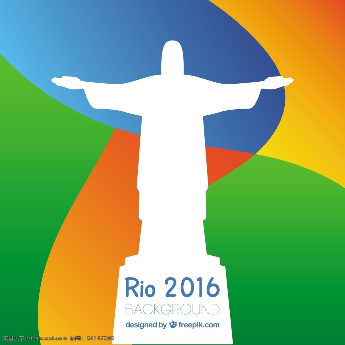 2016 rio 白色 剪影 耶稣 白色剪影 耶稣像 耶稣像剪影 巴西背景 橙色