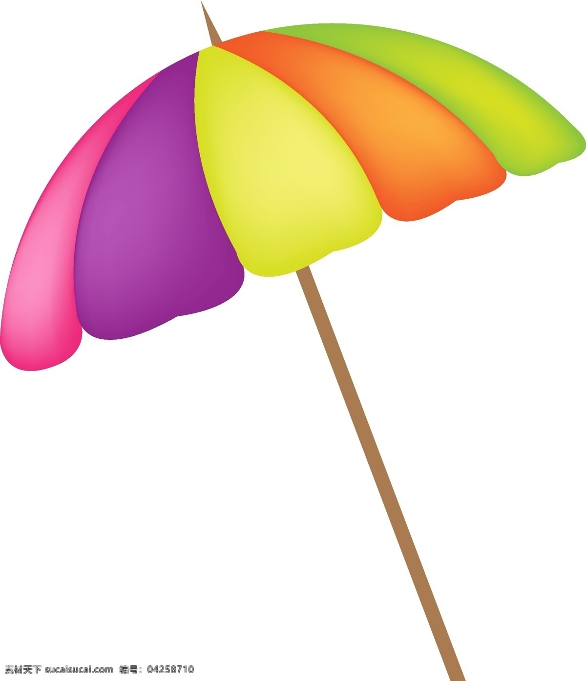 彩色雨伞元素 彩色 雨伞 矢量
