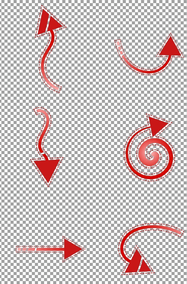 指示箭头图片 方向箭头 指示箭头 红色 矢量 箭头 免抠 无背景 免抠图 抠图 元素 透明 通道 png免抠图 分层