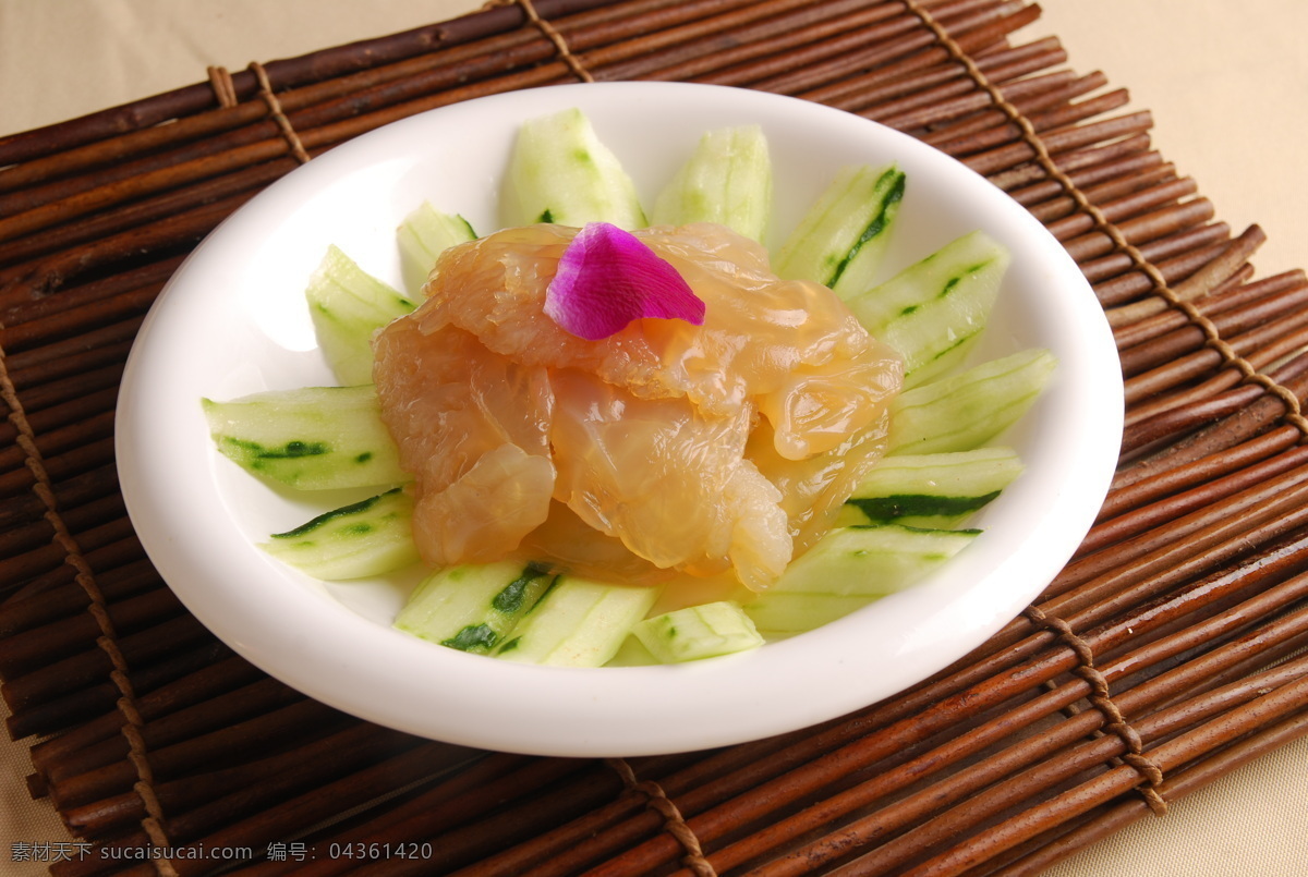 青瓜海蜇 鱼类 深水鱼 海鲜类 招牌海鲜 水产菜品 菜 餐饮美食 传统美食