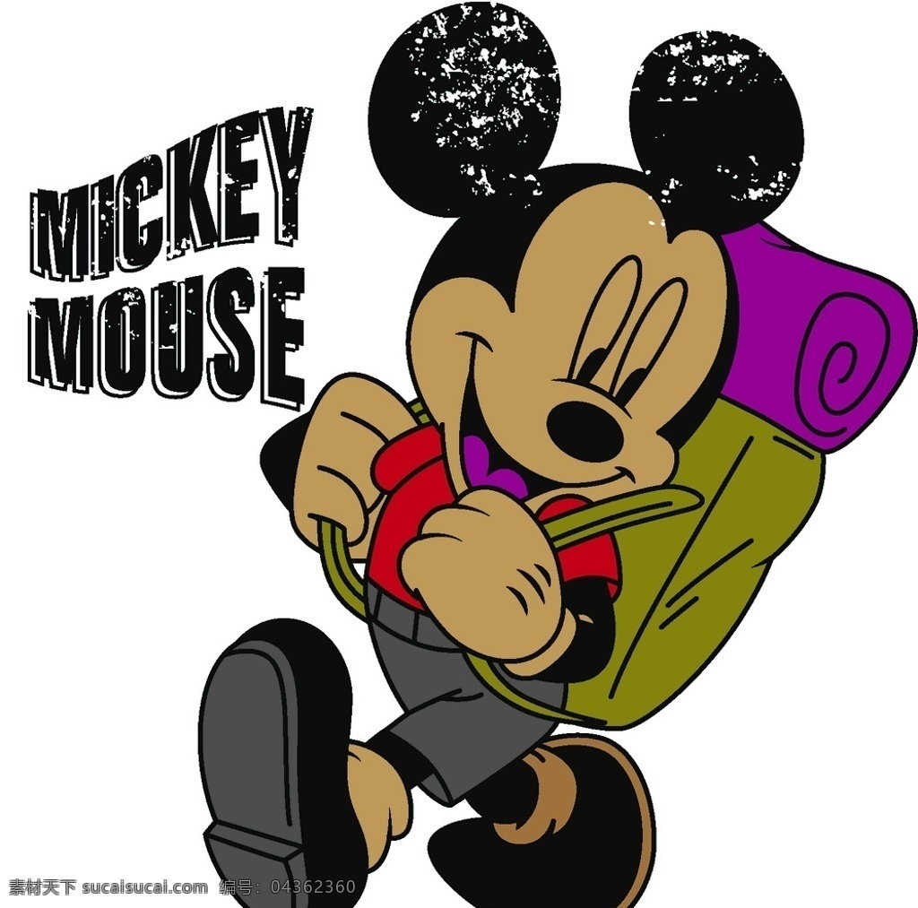 米奇背包 坐着的米奇 字母 mickey 迪士尼 动画 卡通 米老鼠 米奇 高飞 mouse 伸手米奇 服装设计