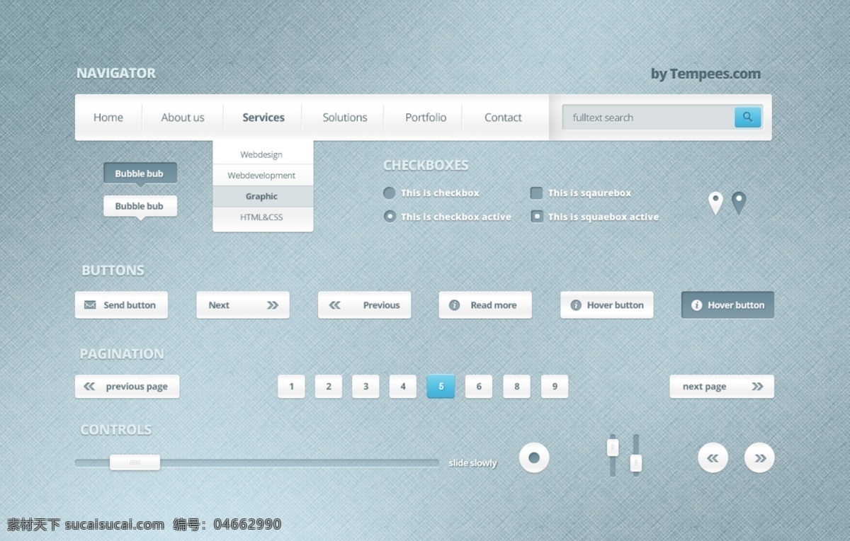 大型 企业 网页 页面 ui 工具包 白色 灰色 商务 简约 企业网页 网页页面 ui工具 ui图标