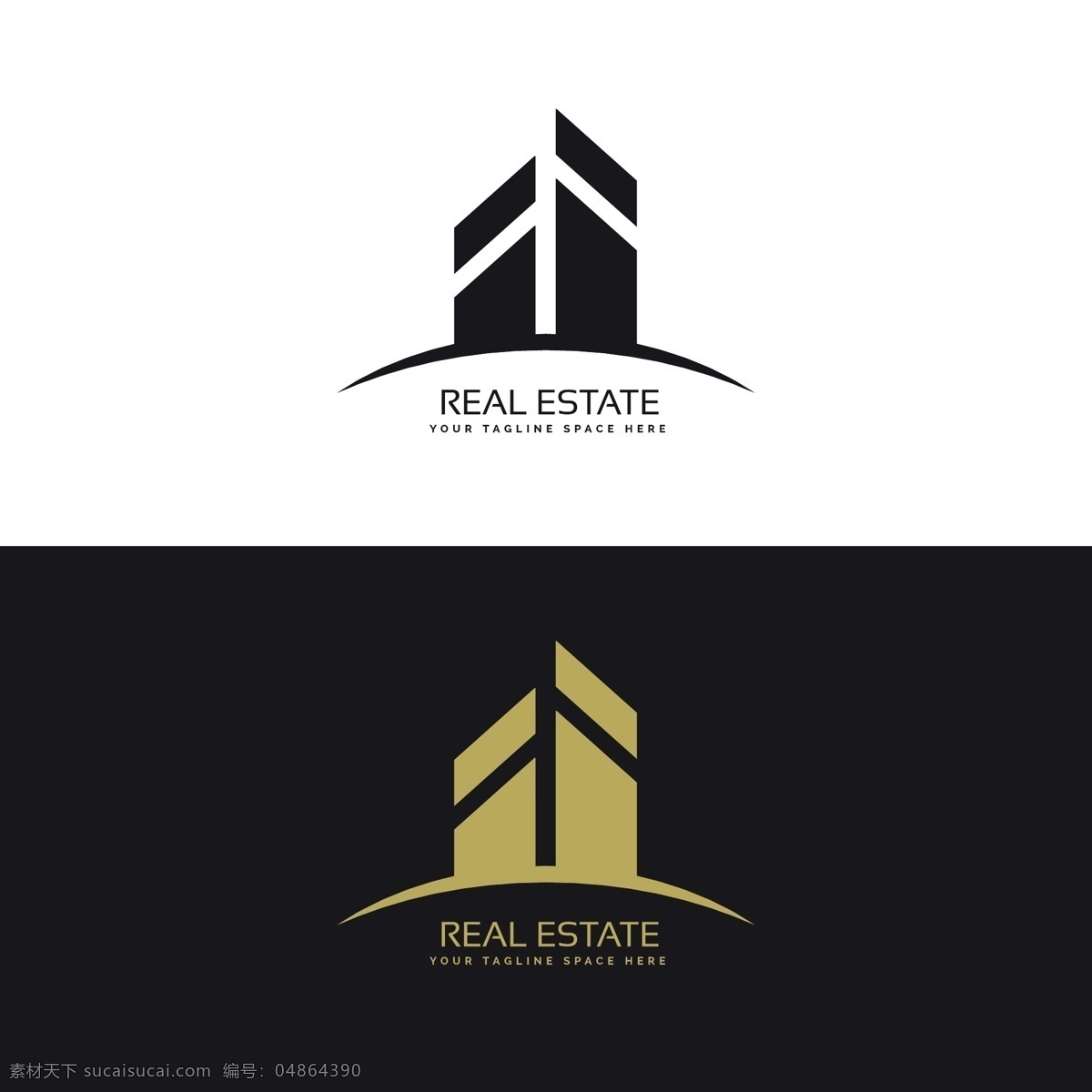 房地产 标志 logo 模板 扁平风格 简约 企业商标 logo模板