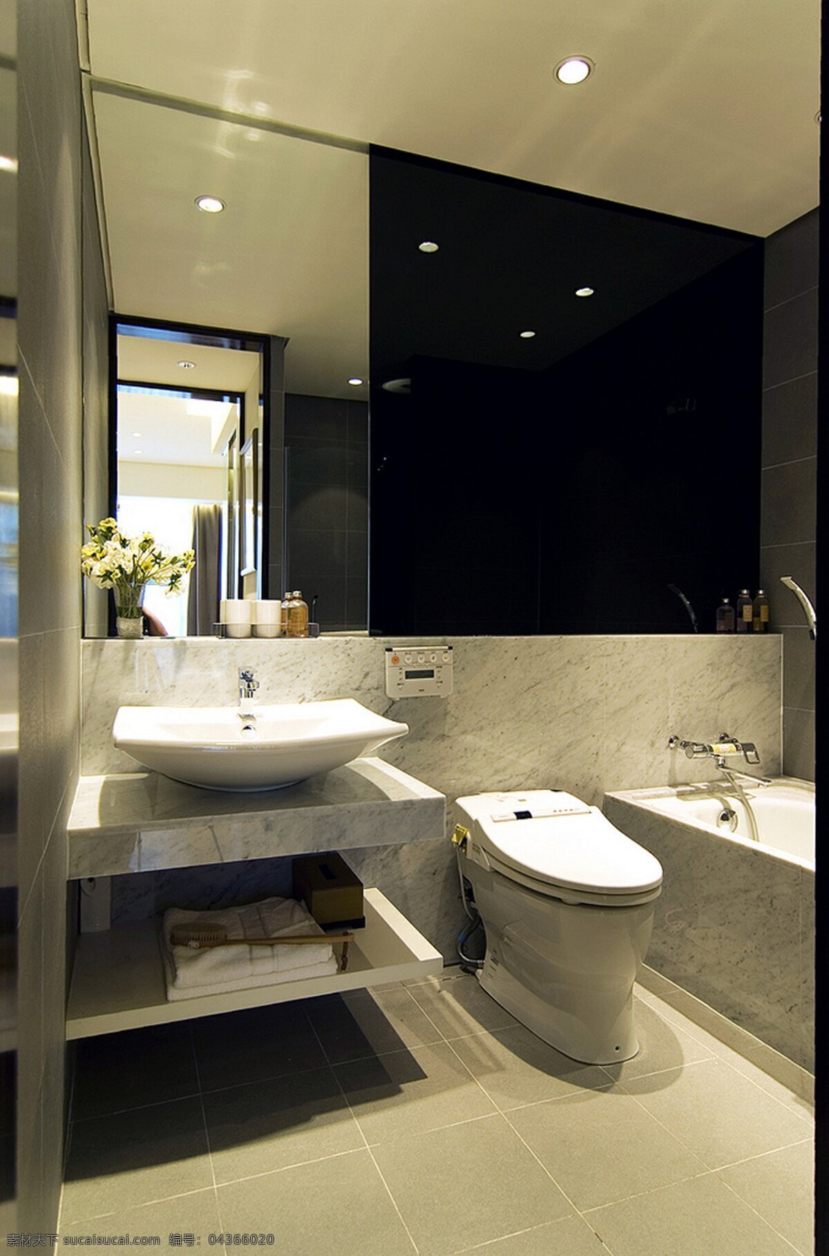 简约 风 室内设计 浴室 浴缸 效果图 现代 马桶 洗脸池 白色 调 家装