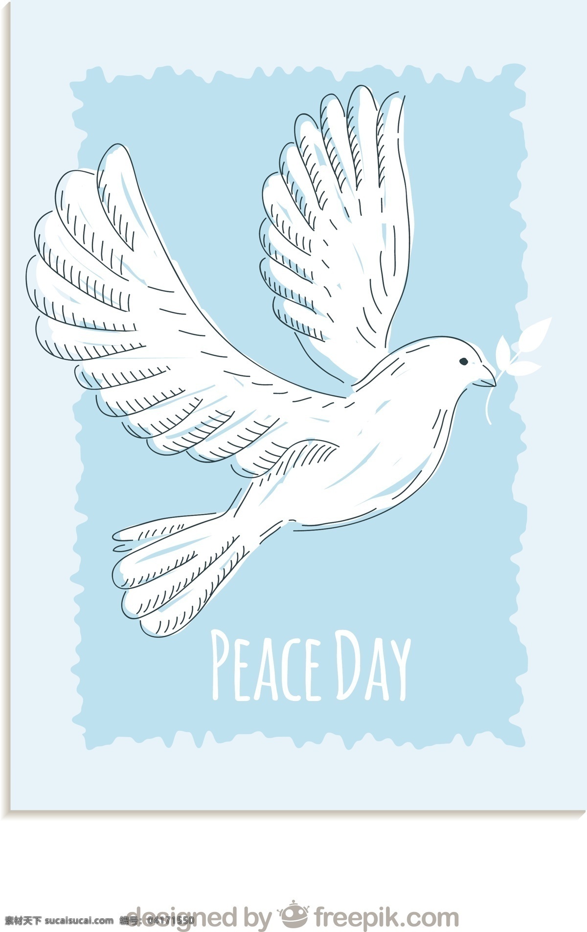 平日 卡 手 拉 鸽子 海报 爱 卡片 鸟 世界 手画 假日 绘画 和平 自由 爱鸟 希望 国际 天 画 信仰 白色