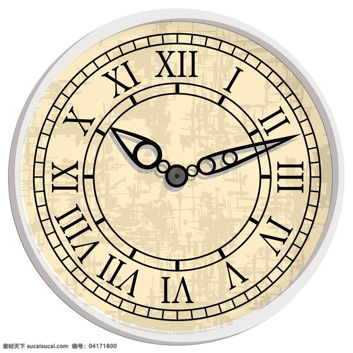 复古 罗马数字 时钟 表盘 矢量 钟表 矢量图