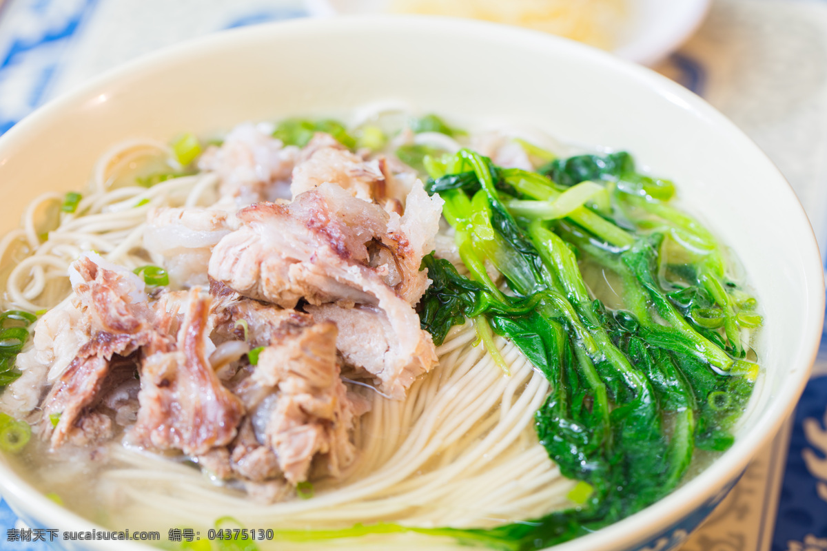 拆骨肉 鸡锁骨 鸡肉面 肉丝面 青菜面 中华面食 海报 菜单菜谱