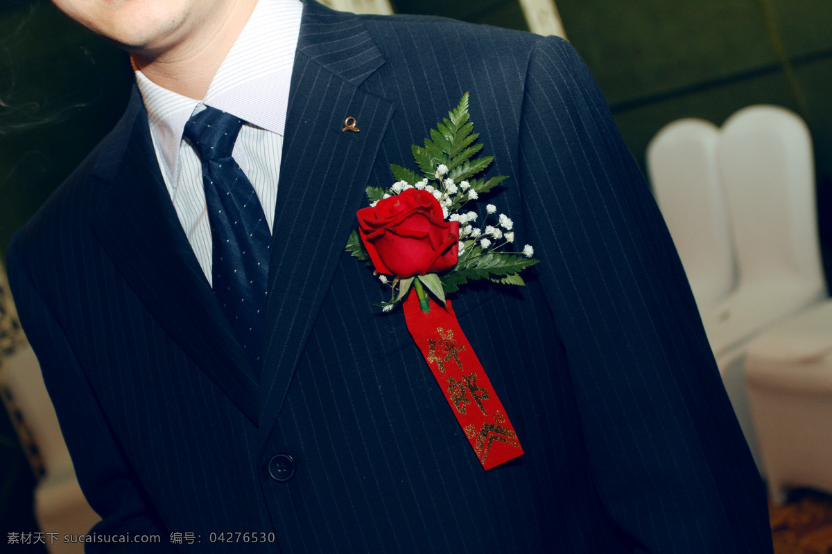 婚礼 伴郎 婚礼伴郎 胸花 西装 领带 玫瑰 生活素材 生活百科 黑色