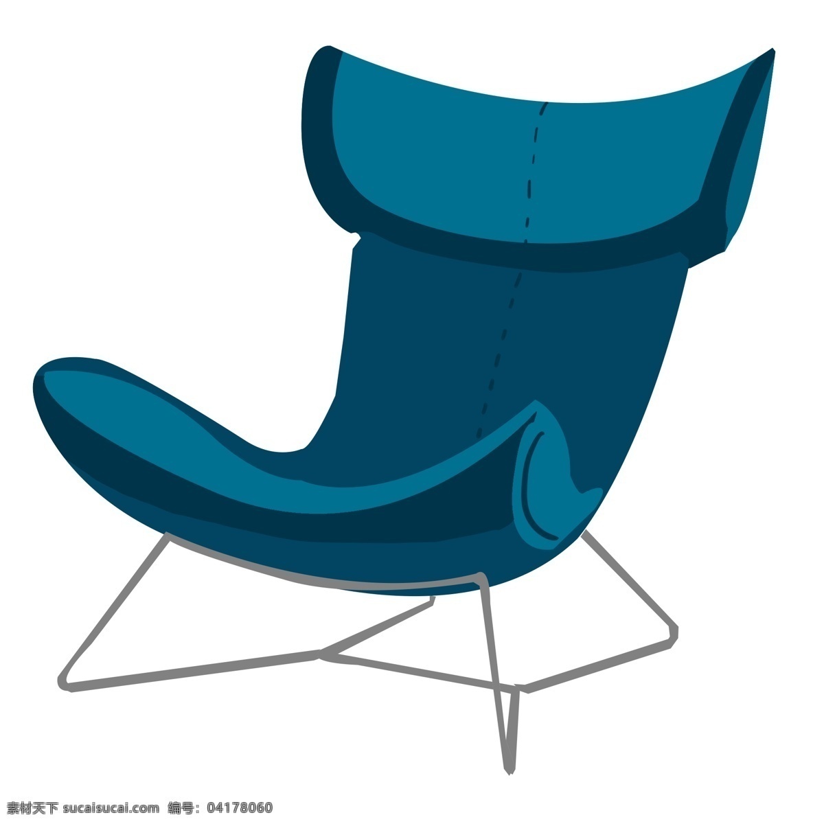 办公 椅子 装饰 插画 蓝色的椅子 办公椅子 漂亮的椅子 家具椅子 创意椅子 立体椅子 卡通椅子
