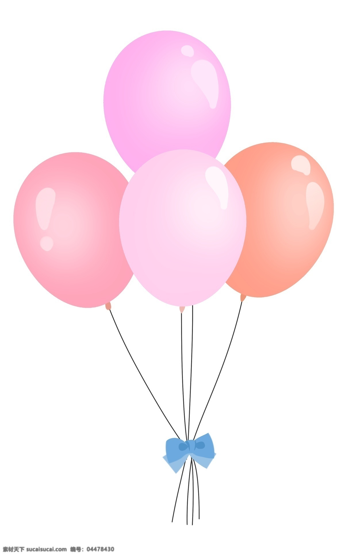 粉色气球装饰 装饰 粉色 气球