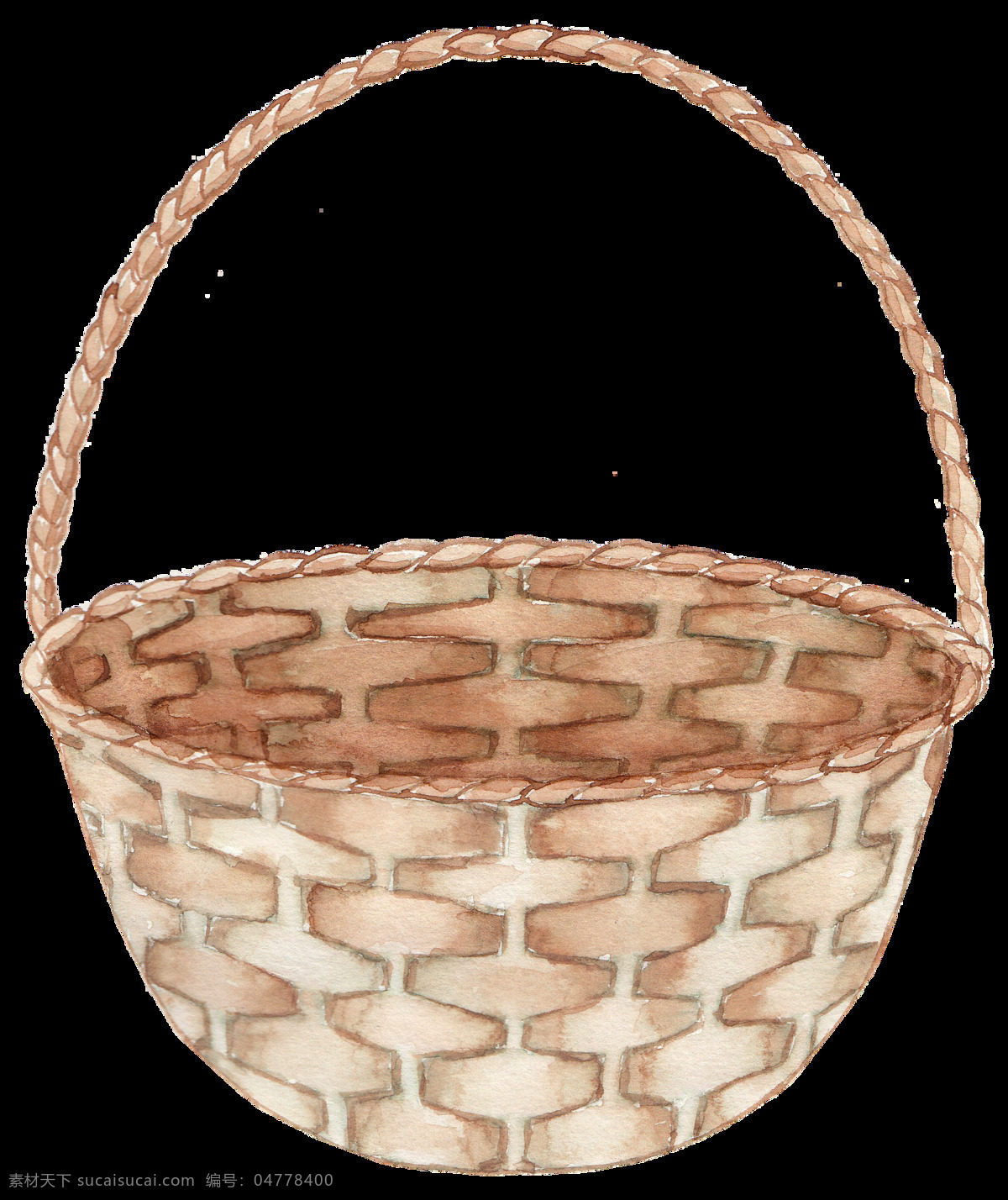 竹篮 透明 卡通 装饰 设计素材 装饰素材
