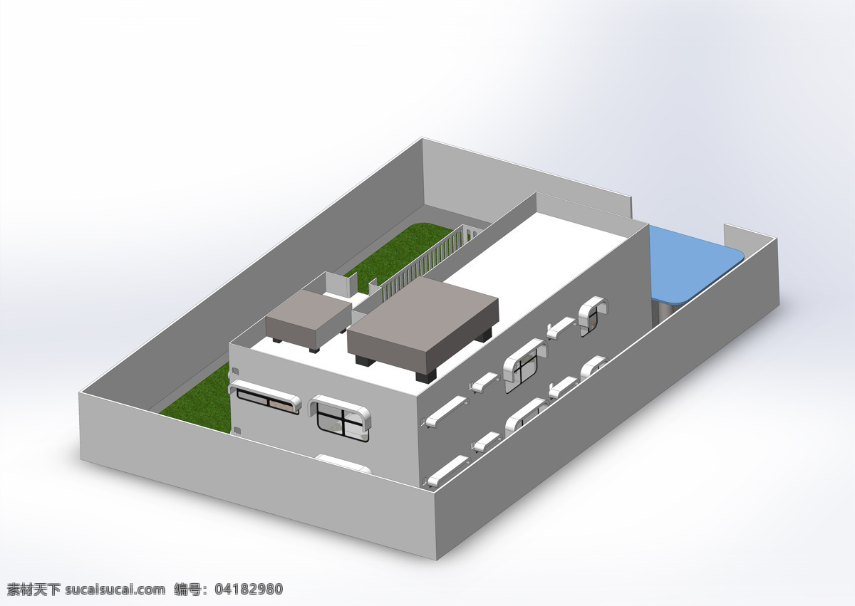 别人 家 2013 别墅 计划 住宅 solidworks 3d模型素材 建筑模型