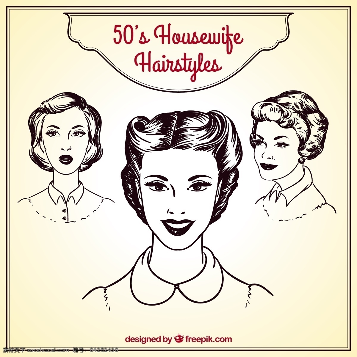 复古 家庭 主妇 发型 头发 理发师 女 复古复古 女人的头发 五十多岁 女性 美容 家庭主妇