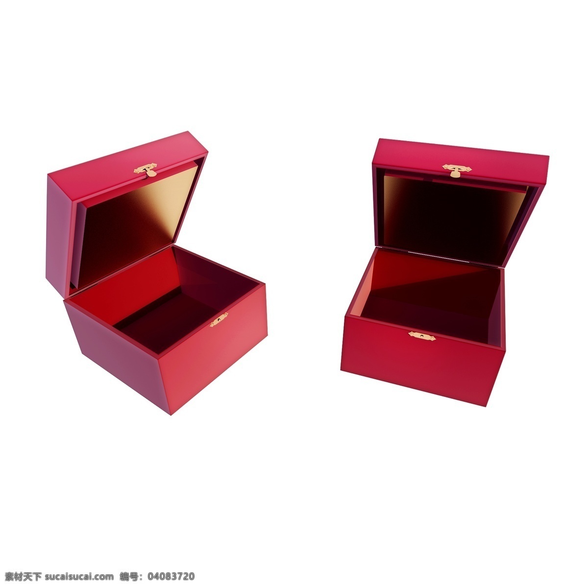 立体 收纳 盒 图 红色 质感 精致 盒子 礼盒 母亲节 礼物 仿真 3d 创意 套图 png图 收纳盒