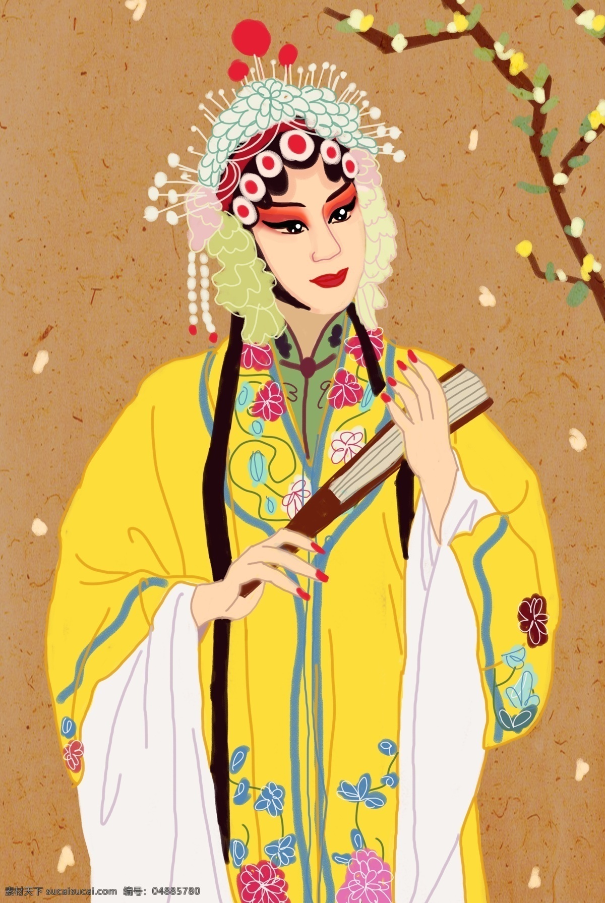 戏曲人物黄杉 京剧 人物 戏曲 传统 文化 元素 传统文化 文化艺术