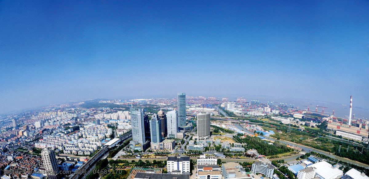 上海 自贸区 外高桥 区域 俯瞰 上海自贸区 外高桥区域 鸟瞰 全景图 上海风景 旅游摄影 国内旅游