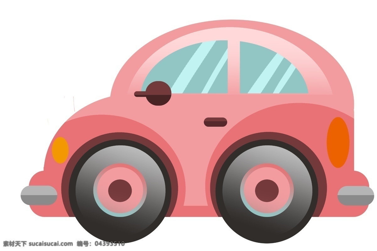 粉色 卡通 汽车 插画 粉色的汽车 卡通插画 卡通汽车 汽车插画 汽车工具 交通汽车 小型的汽车