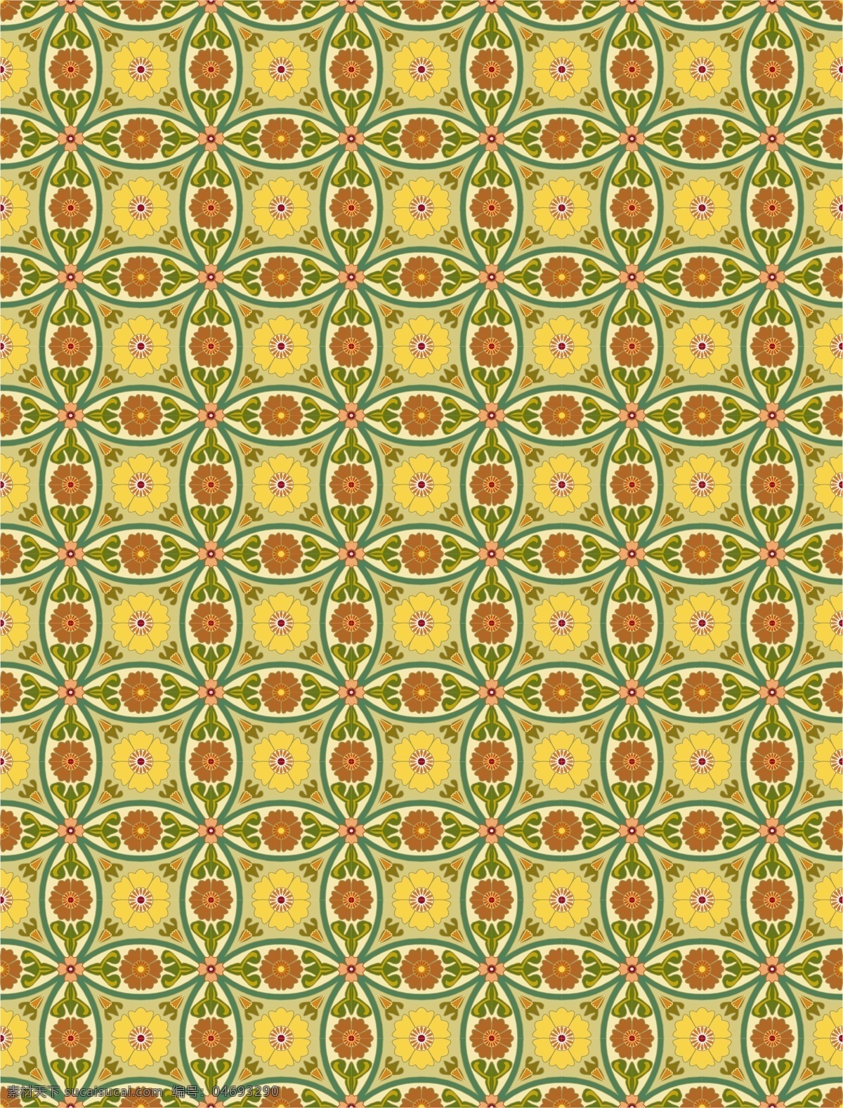 经典 瓷砖 模式 vector8 向量 黄色