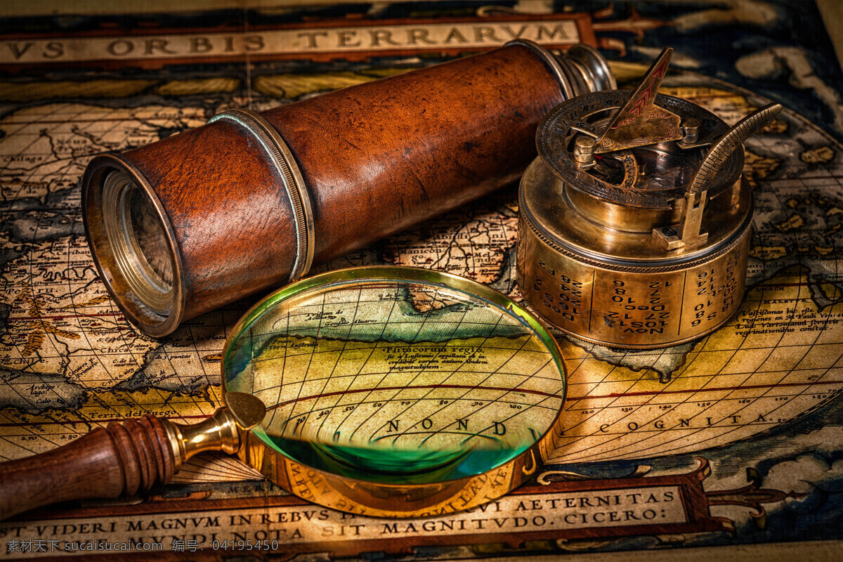放大镜 望远镜 航海 地图 指南针 怀旧地图 航海地图 航海主题 复古主题 怀旧背景 其他类别 生活百科 黑色