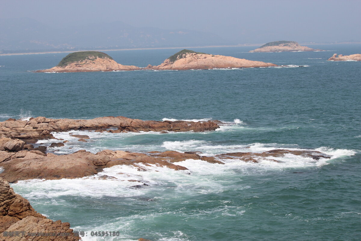 大海 岛屿 海岸 海边 海景 海浪 海水 海滩 浪花 石头 石潭 景色 观海 自然风景 自然景观 psd源文件