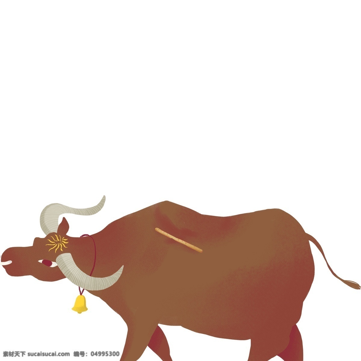 卡通 红色 小牛 免 抠 图 牛 卡通动物 动物插画 小动物 大型动物 可爱的动物 免抠图