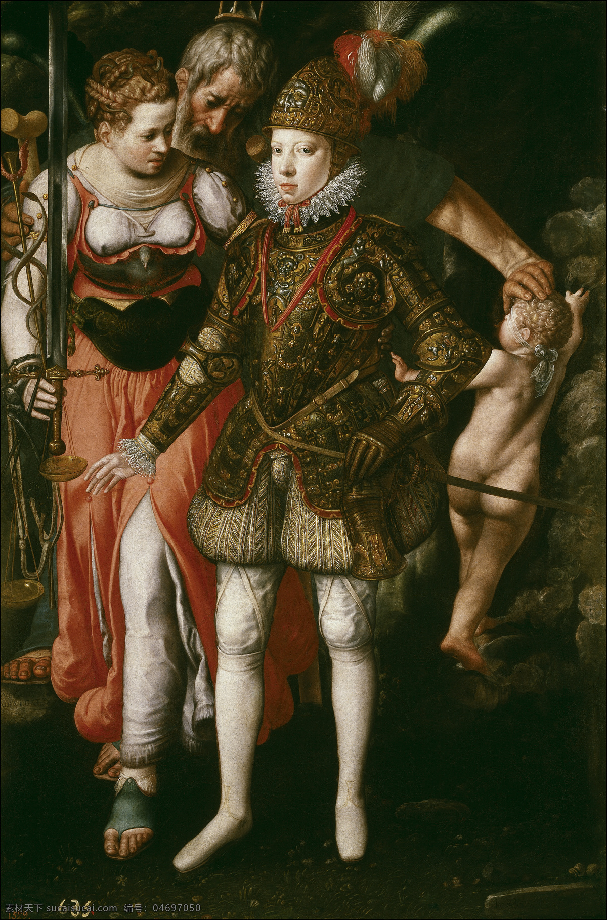 西班牙 王子 绘画书法 天使 文化艺术 油画 西班牙王子 菲利普二世 还是 储君 时期 巴洛克 时代 家居装饰素材