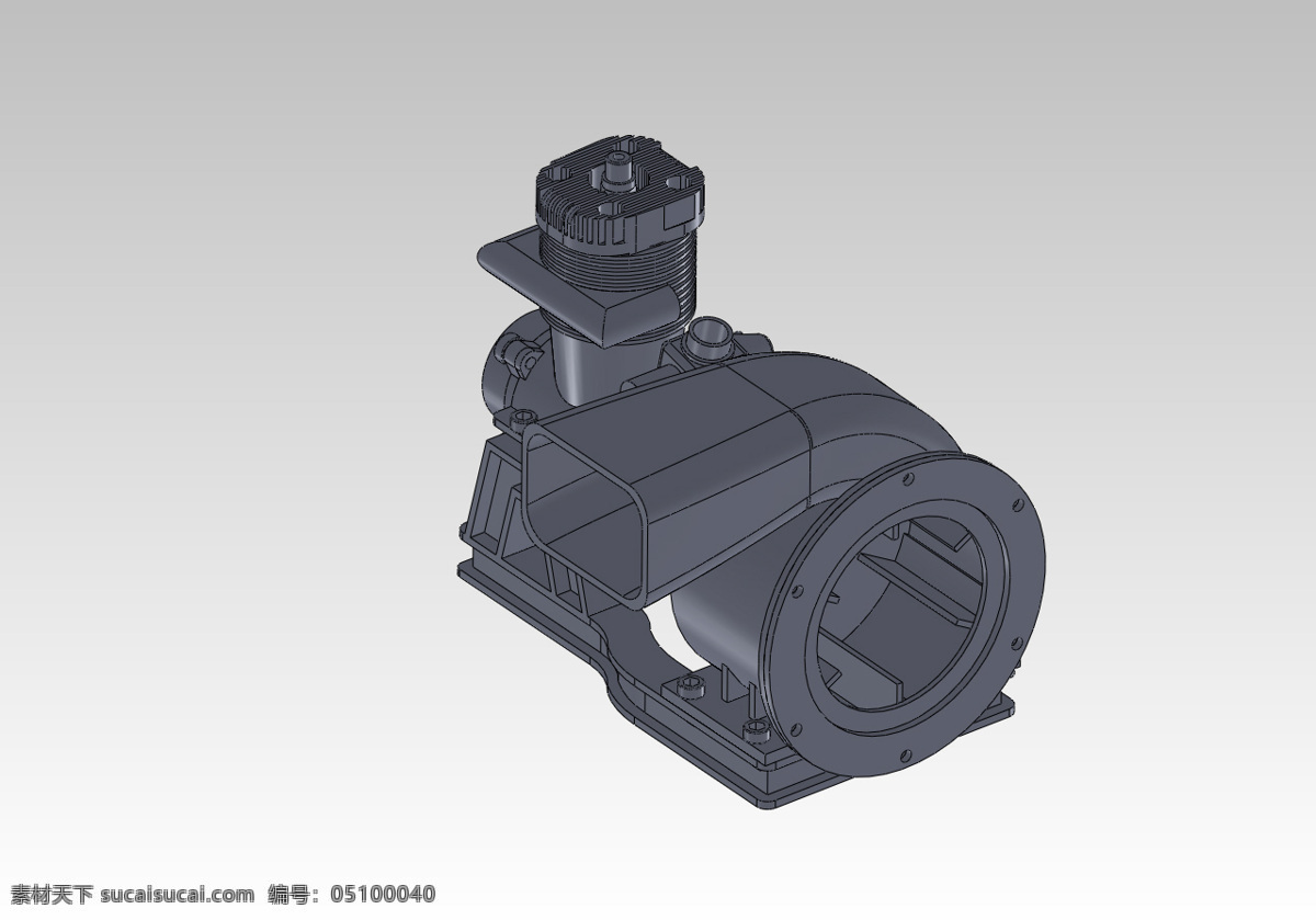 风机 发动机 空气 3d模型素材 其他3d模型