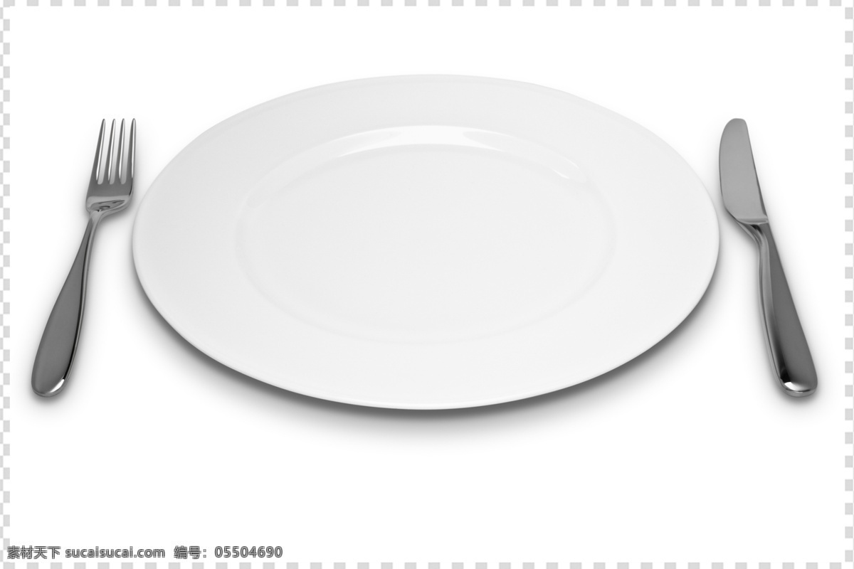 盘子 刀子 叉子 刀叉 西餐餐具 餐具 素材日常用品