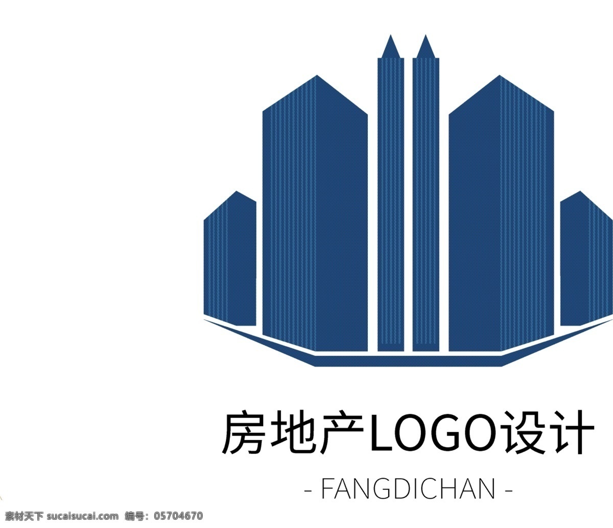 蓝色 高端 房地产 logo 高端大气 logo设计 标志设计 地产logo 商务 楼房