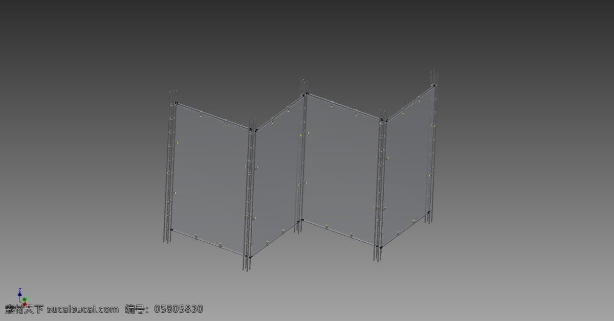 亭免费下载 展位 发明家 3d模型素材 建筑模型