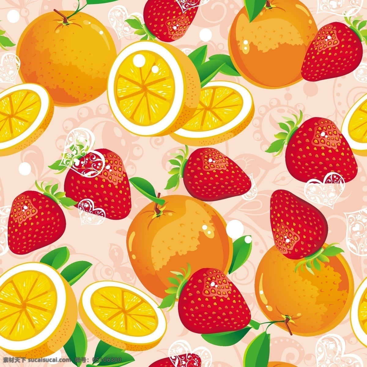 草莓甜橙 草莓 甜橙 橙子 夏季 水果 清凉