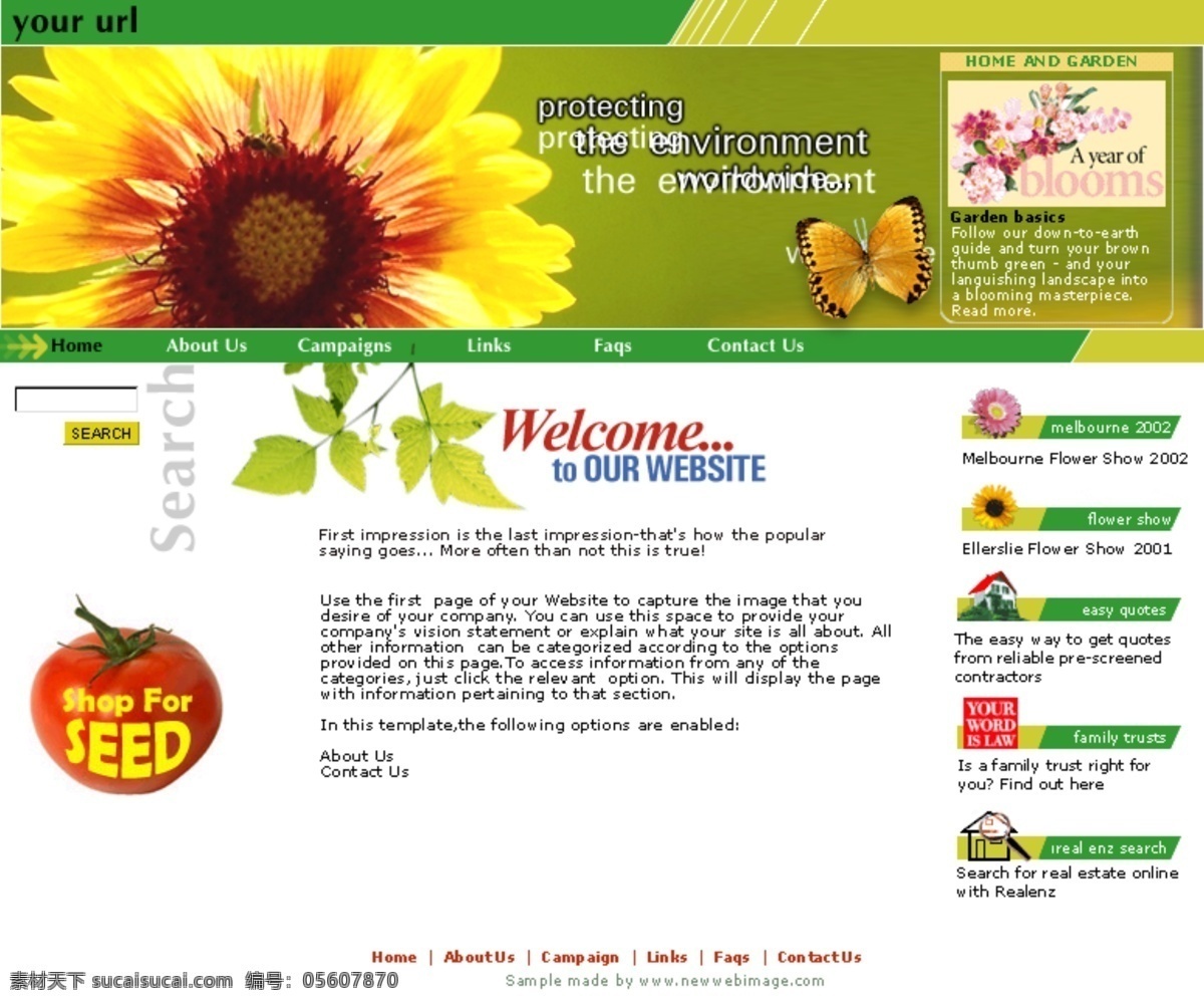 欧美 花卉 种子 销售网站 网页模板 鲜花 销售 网页素材 网页代码