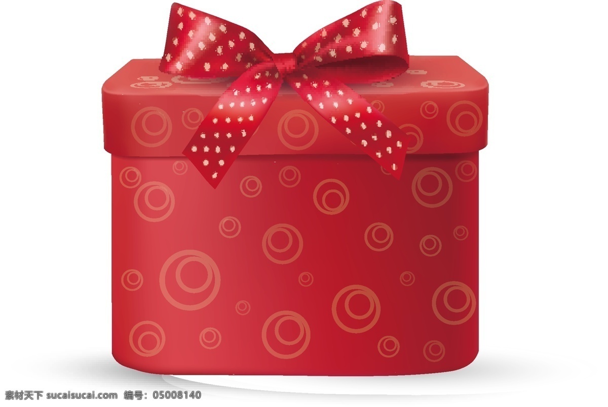情人节 礼盒 红色 蝴蝶结 白色