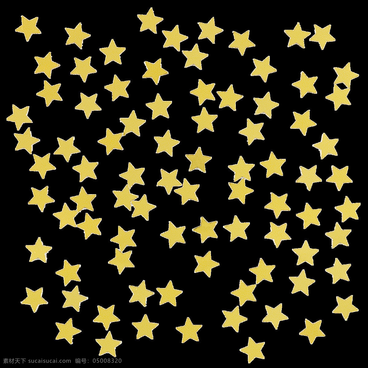 密密麻麻 五角星 免 抠 透明 星星 金色 装饰 图 金色五角星 五角星素材 金色的的星星 密集 图案