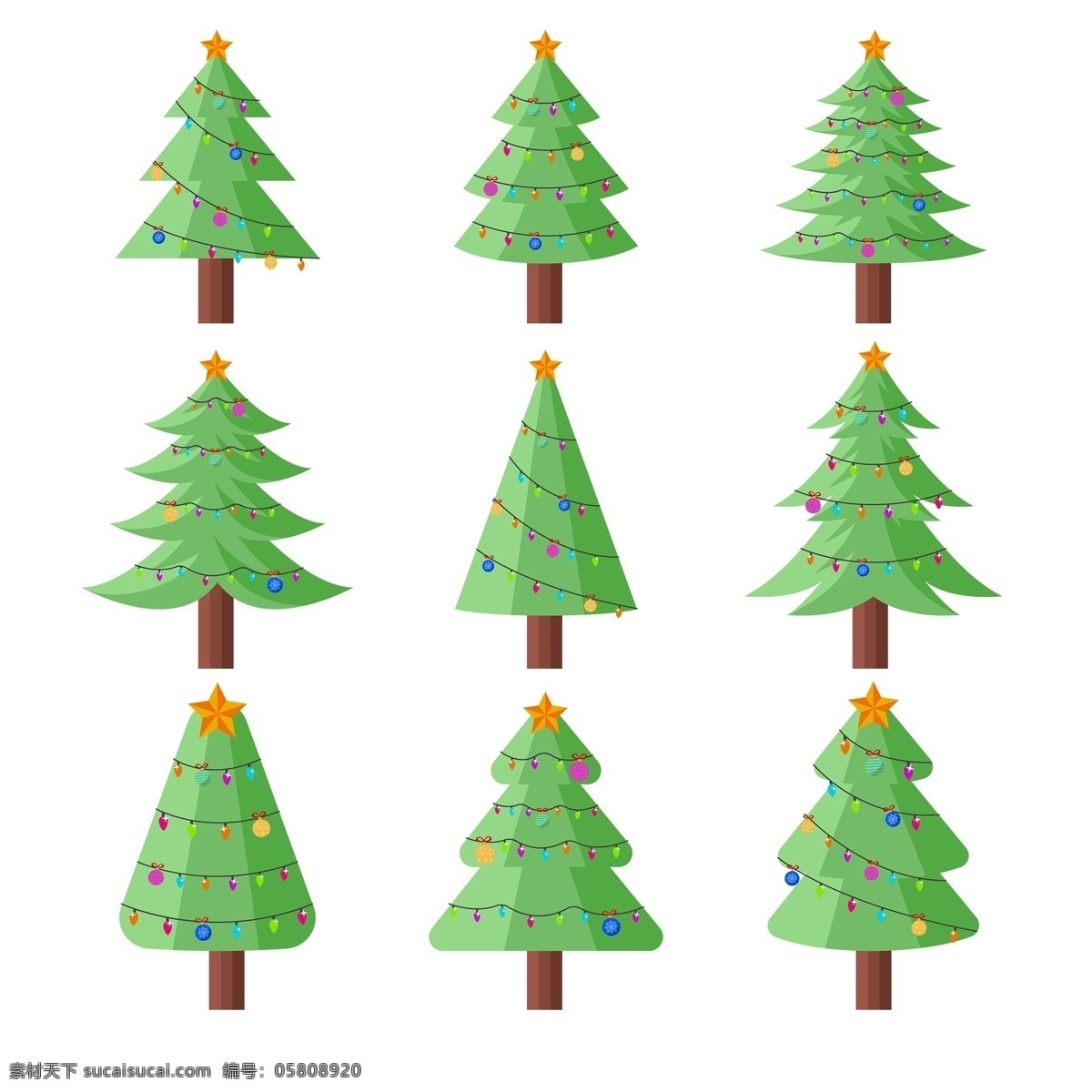 绿色 手绘 卡通 圣诞树 免 抠 透明 图 圣诞树素材 圣诞树装饰图 圣诞树元素 圣诞节树 圣诞元素 节日元素