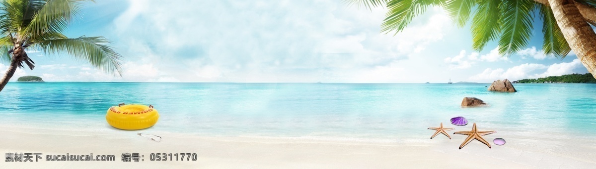 蓝色 海洋 淘宝 清爽 海报 背景 简约 大气 通用海报背景 背景素材 沙滩 白色