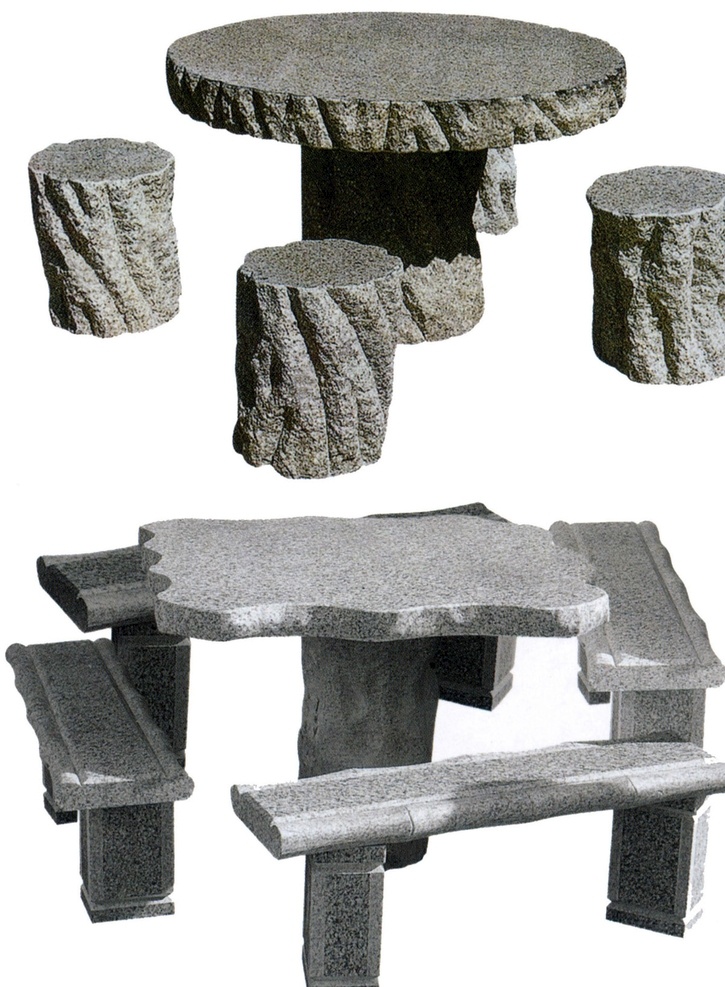 桌椅图片 惠安石雕 石雕工艺 石材桌椅 雕刻石桌椅 复古古典桌椅 惠安石雕系列 建筑园林 雕塑