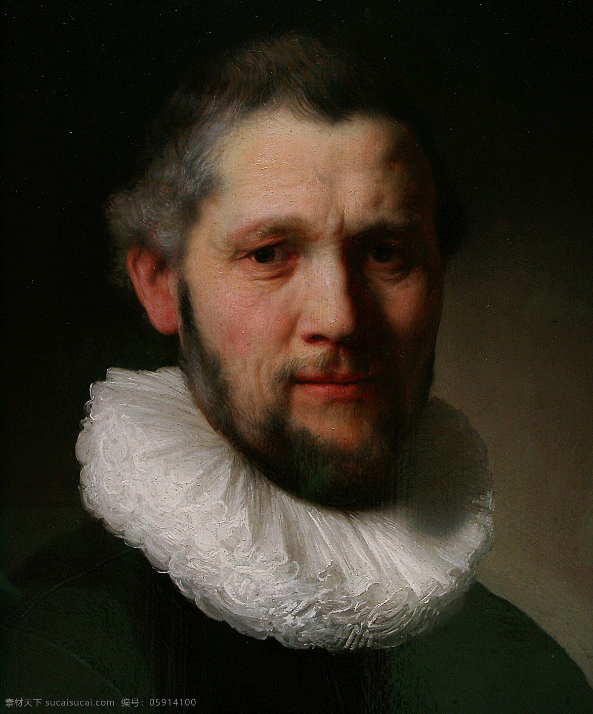 伦勃朗 肖像 男人 油画 文化艺术 绘画书法 设计图库